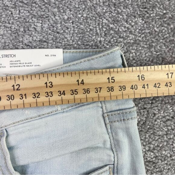 American Eagle Jegging Jeans Women's 10 Short Blue Mid-Rise Light Wash Denim - Picture 9 of 13